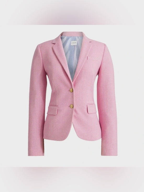 J. Crew Factory Jackets & Blazers - J.Crew Factory Schoolboy Blazer Pink Herringbone Wool Blend Jacket 2 Preppy